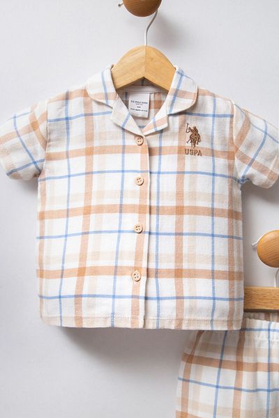 U.S. Polo Assn. قاعدة. طقم بيجامة للفتيات الصغيرات من بولو أسن
