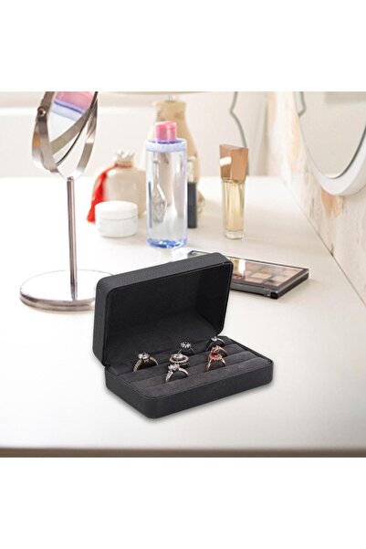 Choice صندوق منظم الخواتم باللون الأسود، صندوق عرض مجوهرات أنيق، صندوق تخزين ...