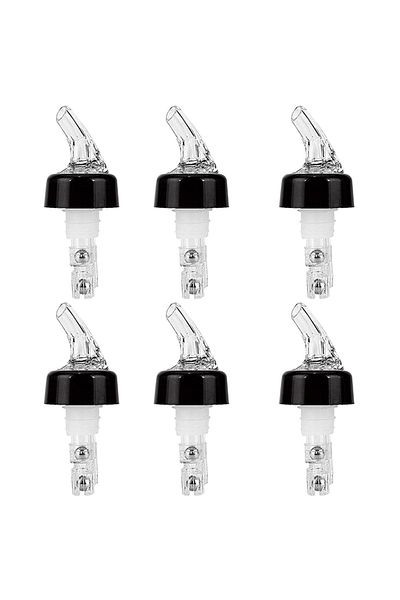 Choice 6pcs 6/10pcs Automatic Measured Bottle Pourer Plastic Wine Pourer Clear Quick Measure Whisky Liquid