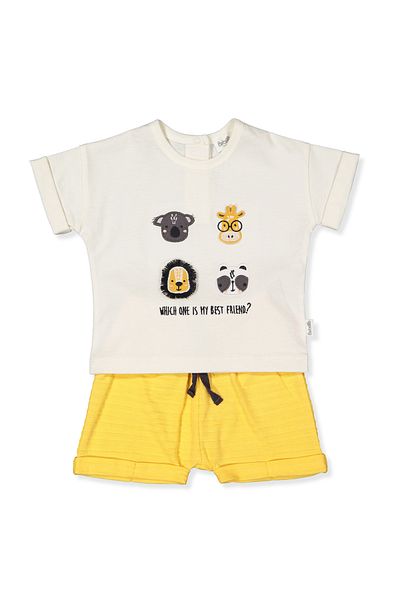 Bebetto Jacquard Single Jersey Shorts - Set of 2