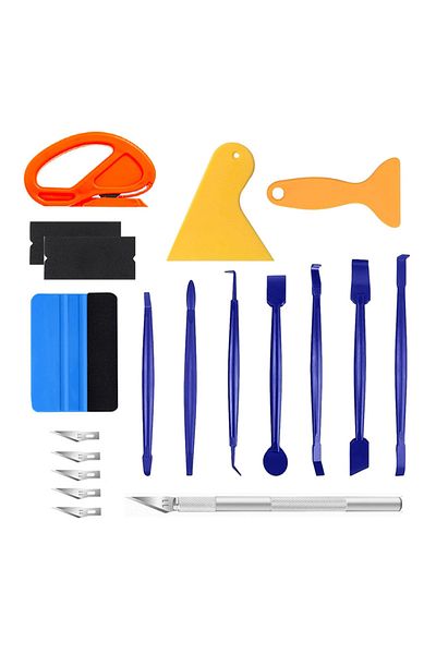 Choice 19Pcs/10Pcs Car Wrapping Vinyl Tool Kit Window Film Tint Tools Car Wrap Sticks Edge Trimming Sque...
