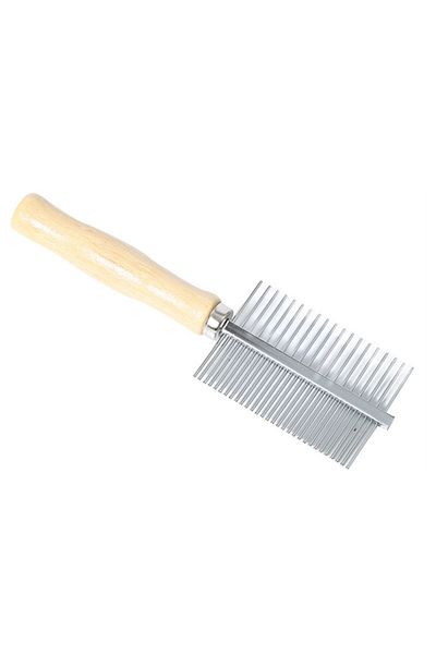 Choice B Dog Grooming Equipment Pet Hair Remover Cat Hair Comb Grooming Wooden Handle Cat Comb Smooth Hair.