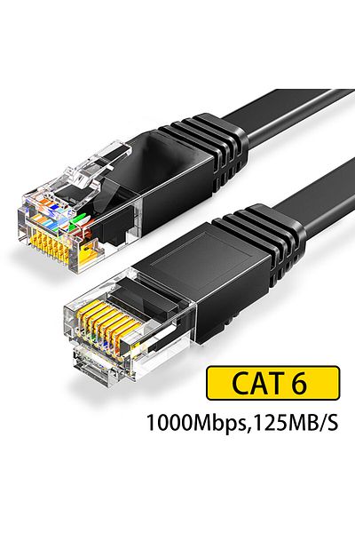 Choice كابل إيثرنت Cat6 كابل مسطح جيجابت عالي السرعة 1000 ميجابايت في الثانية كابل إنترنت RJ45 كابل شبكة محمي...