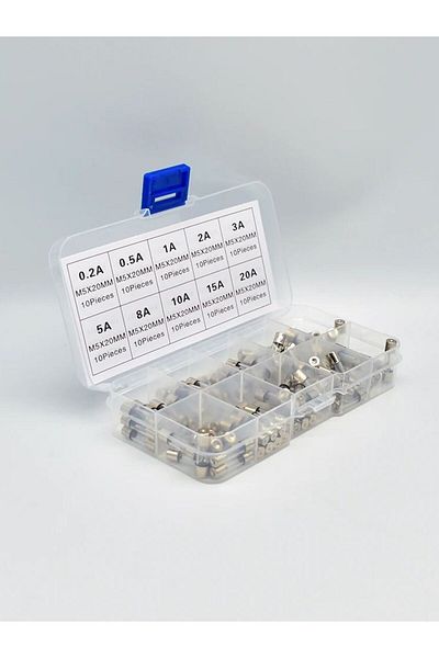 Choice 100pcs 100pcs 5x20mm Quick Blow Glass Tube Fuse Assorted Kit Amp 0.2a 0.5a 1a 2a 3a 5a 8a 10a 15a 20