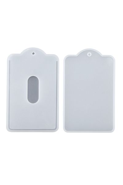Choice 1 1 Set Card Cover Resin Mold Diy Epoxy Resin Card Holder Uv Glue Silicone Mould For Card Storage J.