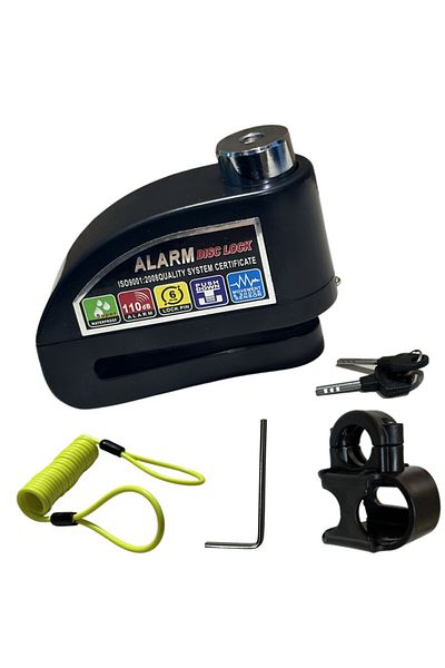 Choice 8305 Black Waterproof Motorcycle Alarm Lock Bike Scooter Security Anti-theft Lock Motorbike Disc Bra