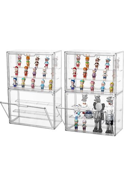 Choice Blind Box Storage Display Stand Doll Display Case POP MART Storage Box Toy Dust-proof Transparent...