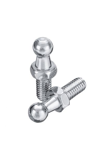 Choice 4pcs Universal Silver Boot Bonnet Gas Strut Bar End Fitting 10mm M8 Ball Pin Joint Valve Spring