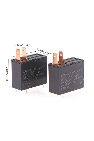 Choice 2 PCS 12V Relay 302WP-1AH-C M02 12VDC 4Pins For Microwave Oven