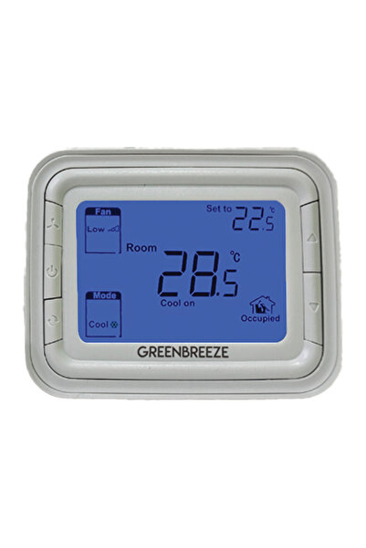 GREENBREEZE ترموستات G6861-H2WB-M (أفقي، أزرق، 230 فولت)