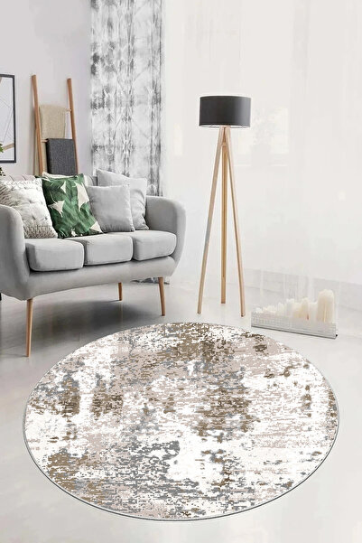 Washable Anti-Slip Printed Round Carpet