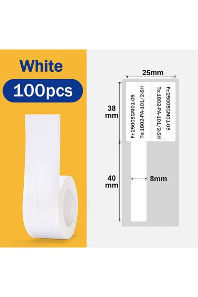 Choice White 【cable Wire Sticker】phomemo F-type Label Self-adhesive Cable Electric Flexible Labels For Phom
