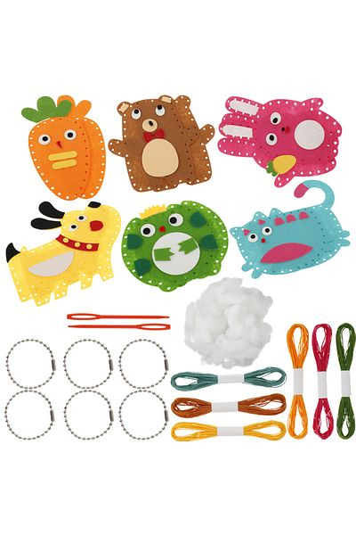Choice 1 Set Sewing Kit Cute Animal Sewing Craft Set Fun And Educational Diy Doll Sewing Toys For Kids Begi