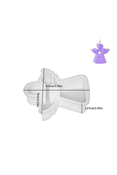Choice قالب سيليكون على شكل شمعة ملاك لطيف من الجبس مثبت على السيارة مع بخور قابل للتوسيع من الجبس لتزيين القالب.
