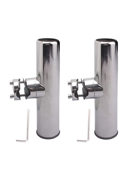 Choice 7744s2 2pcs Boat Accessories Marine Stainless Boat Stainless Steel Clamp On Fishing Rod Holder Rails