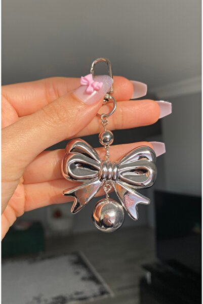 Pinky Lady Charm pentru geantă cu fundă mare