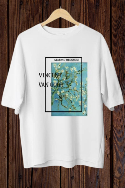 Wish BF Floare de Migdal cu imprimeu supradimensionat tricou