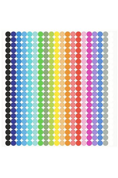 Choice 6720 Dot Stickers Round Color Coded Labels Round Dot Stickers 20 Colors Office Classroom Stickers