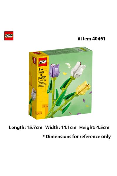 Choice LEGO 40461 Tulips Flower Bouquet 111PCS  DIY Toys For Boys Girl Children Gift ages 8+