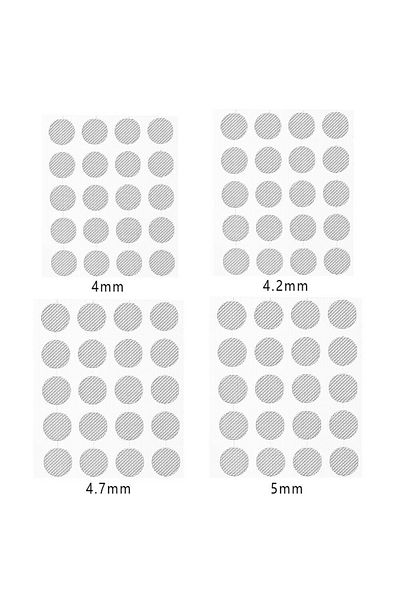 HUXUAN 4.7mm 20pcs/lot Self-adhere Professional Earphone Dust Network Shell Steel Mesh Filter Screen 4mm/4.