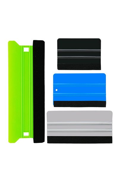 Choice 4 Colors Squeegee Vinyl Tool 8in/6in/5in/4in Car Vinyl Spatula Scraper With Felt Edge Wallpaper Deca