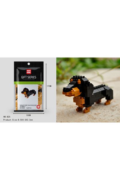 Choice Wisehawk diamond mini building blocks animal toy bag building blocks A1-B26 dog cat bird animal s...