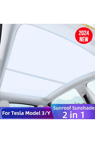 Choice Sunshades For Tesla Model Y 3 Highland 2024-2021 Sun Roof Shades Front Rear Sunroof Skylight UV P...