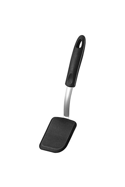 PGY Black Silicone Cookie Spatula Turner Nonstick Mini Brownie Spatula Flexible Kitchen Spatulas Heat Re
