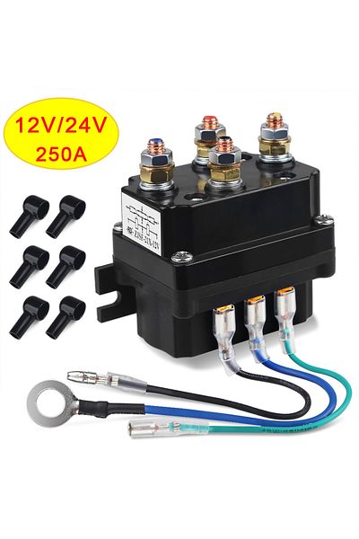 Choice 12v 12v 24v Universal Winch Electromagnetic Relay Contactor Winch Rocker Switch Thumb 250a Combinati