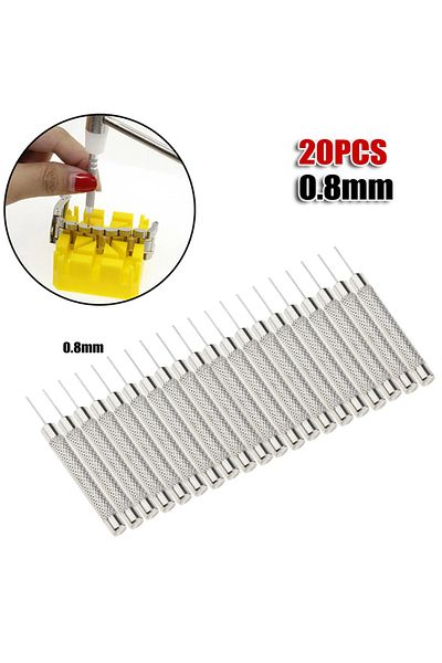 Choice 20Pcs/set 51mm Pin Punch Metal Hand Tools Pin Punch Remove And Adjust Watch Tool Parts Workshop E...