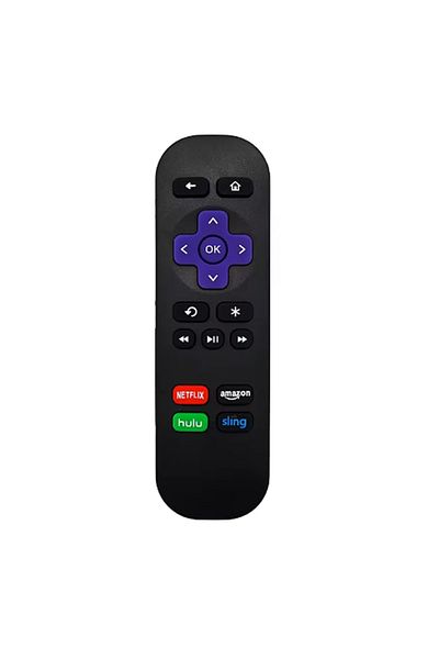 Choice جهاز تحكم عن بعد Rc680 أسود لـ Roku Express، لـ Roku Premiere، لـ Roku Box، لـ Roku Play Roku 1 2