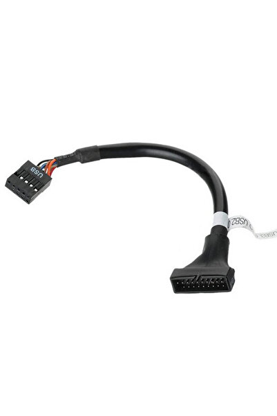 SDJZT 1 قطعة سلك محول رأس اللوحة الأم 19/20 دبوس USB 3.0 أنثى إلى 9 دبوس USB 2.0 ذكر كابل تحويل...