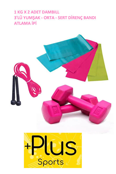 PLUSSPORT PİLATES SETİ VE EKİPMANI 3'LÜ ÖZELLİKLİ