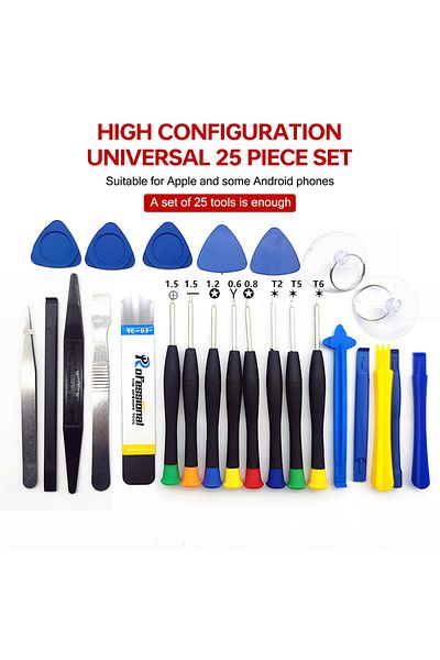 Choice 25 In 1 Universal Phone Disassembly Opening Screen Pry Repair Tool Kits Professional Phone Screwdriv