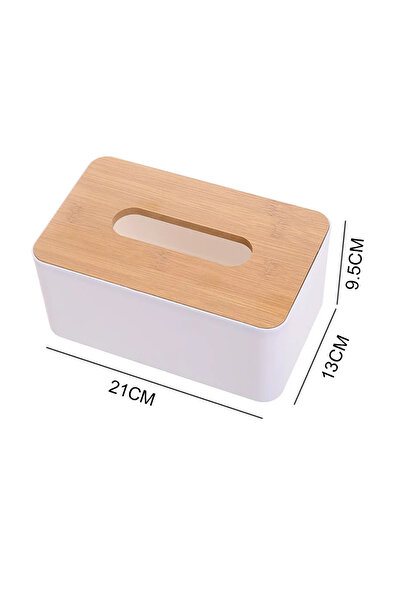 Choice علب مناديل بتصميم 3 مع غطاء خشبي وحامل مناديل وحاوية موزع مناديل ورقية...