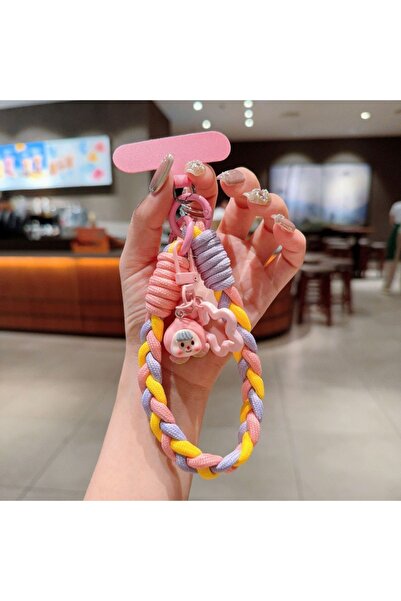 Choice أرجواني وردي مناسب لسلسلة الهاتف المحمول الكرتونية الإبداعية الجديدة ذ...