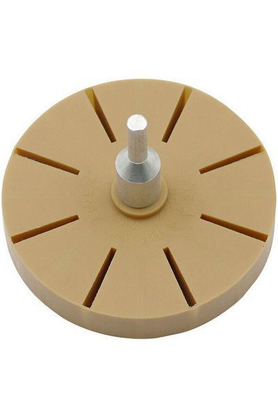 Choice Beige 3.5inch Decal Eraser Wheel Pneumatic Car Sticker Film Glue Remover Pin Stripe Removal Tool Car