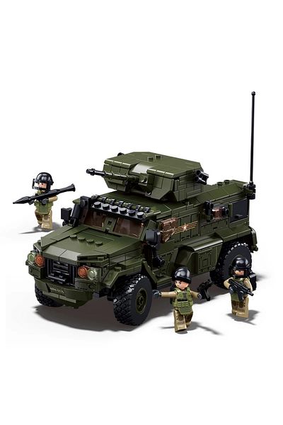 Choice No Box Vdvs 519pcs Military Vdvs Assault Armored Vehicle Car Model Building Blocks Sets With 4 Figur