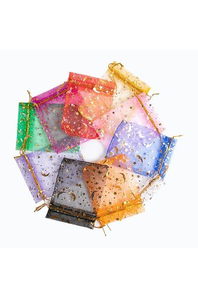 Choice 50pcs 7x9cm Gift Organza Bags Drawable Wedding Party Decoration Gift Bags Wedding Birthday Party ...