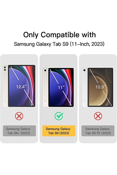 TEKNETSTORE Galaxy Tab S9 Fe/s10 Fe/S10 Lite 10.9 Kılıf Akıllı Smart Uyku Modlu Standlı Arkası Renkli Kapak