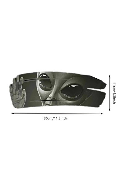 Choice ملصقات سيارات Alien 3D Alien Cracked من الفينيل PVC ذاتية اللصق رائعة ...