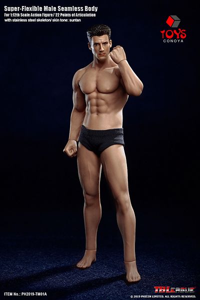 Choice Tm01a Tbleague Phicen Tm01a Tm02a 1/12 Suntan Skin Super-flexible Seamless Steel Stainless Skeleton
