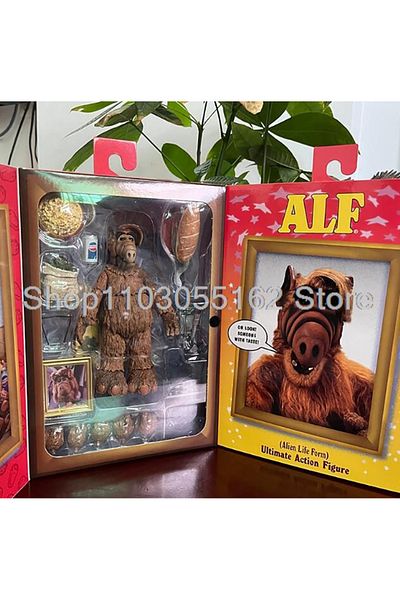 Choice A With Box Neca Figure 2023 Exclusive Alien Life Form Ultimate Cosmic Con Alf-holiday Ver. Alf Actio