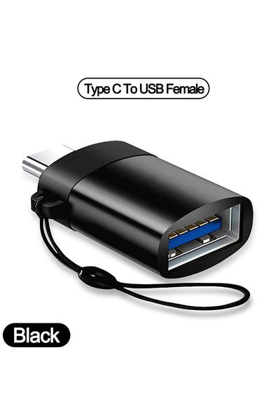 congdi Type C-usb Black 1/2pc Type C To Usb 3.0 Otg Adapter Usb C Male To Usb Female Converter For Laptop M
