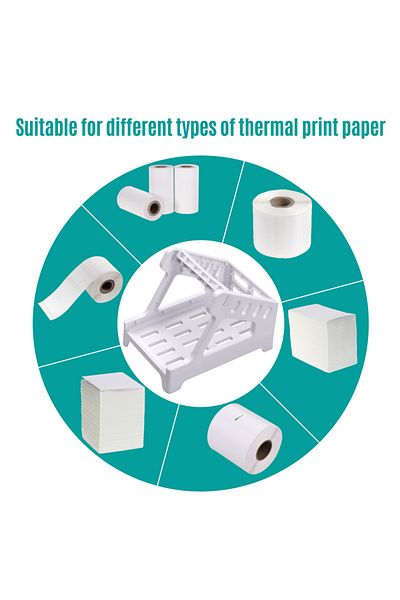 Choice Label Holder for 4x6 Labels Printer Rolls Fanfold Labels 2 in 1 Work for Desktop Themal Label Sti...
