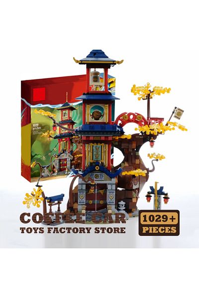 Choice With Original Box 1029pcs Ninja Palace Blocks Moc Sets Action Figures Building Model Anime Dragon Te