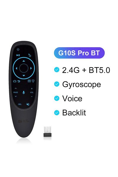Choice G10s Pro Bt G10s Pro Bt Voice Remote Control 2.4g Bluetooth 5.0 Wireless Air Mouse 6 Gyroscope Ir Le