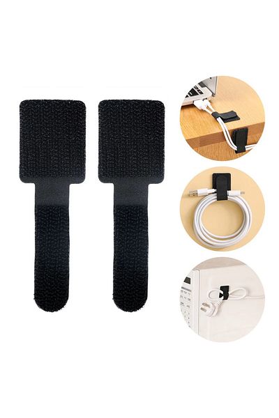 Choice 10pcs Reusable Cable Ties Fastening Wire Organizer Cord Rope Holder Self Adhesive Adjustable Cord...
