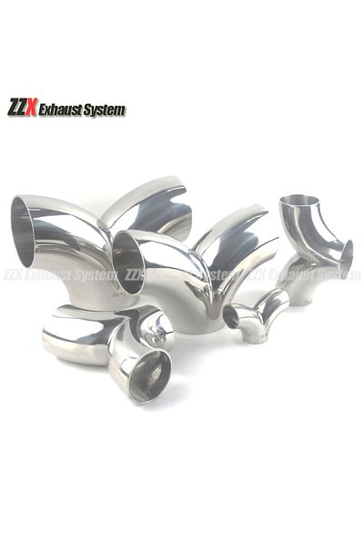 Choice Od 63mm Car Accessories 304 Stainless Steel Exhaust Muffler Welding I Y Type Tee Connection Tube 19/