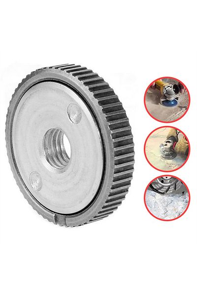 Choice Angle Grinder M14 Thread Inner Outer Flange Nut Set Quick Release Locking Nut Replace